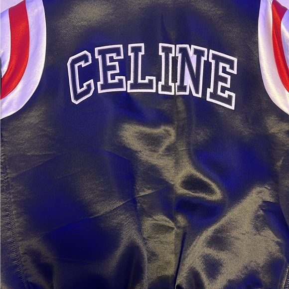 Celine bomber jacket in thick satin - Picture 6 of 7